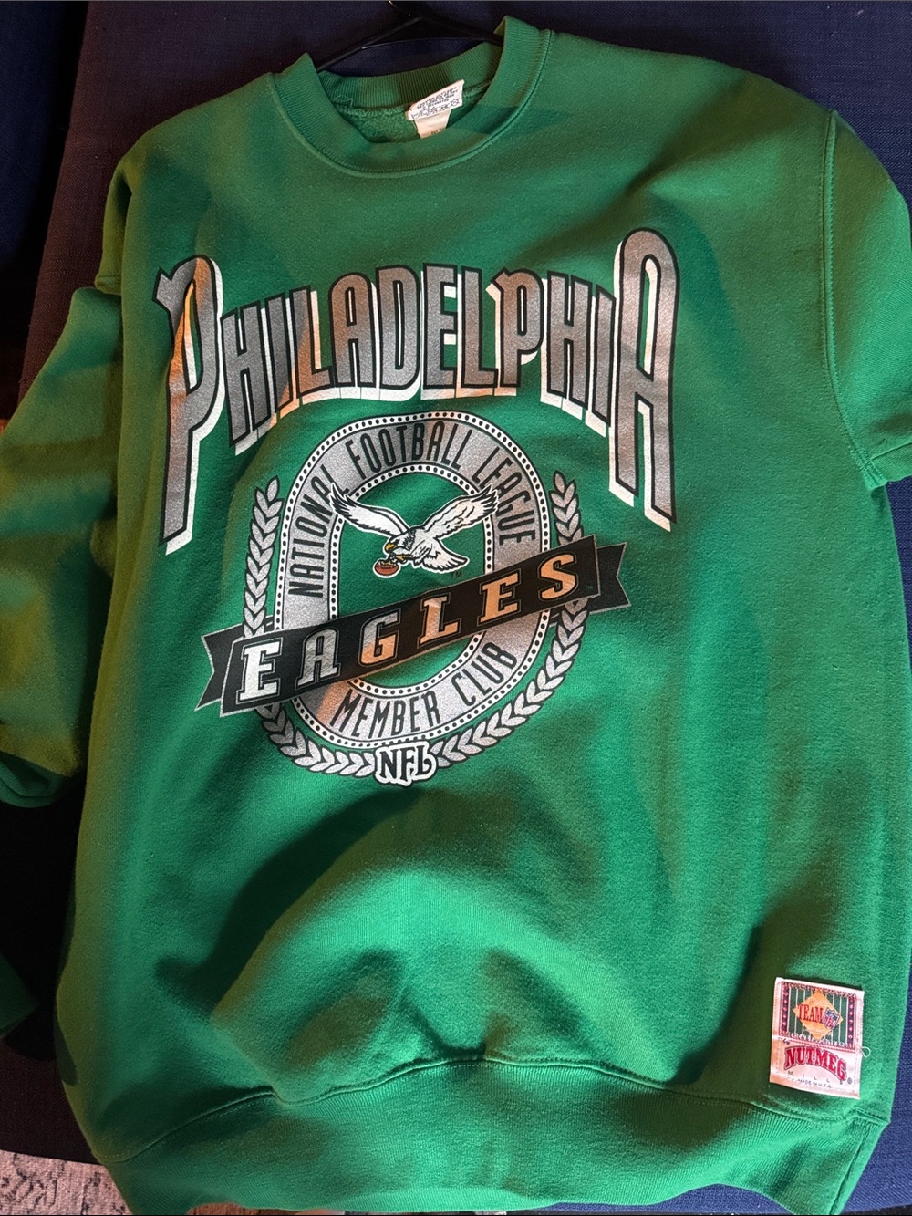 Philadelphia Eagles Green Crewneck Sweatshirt - Nutmeg